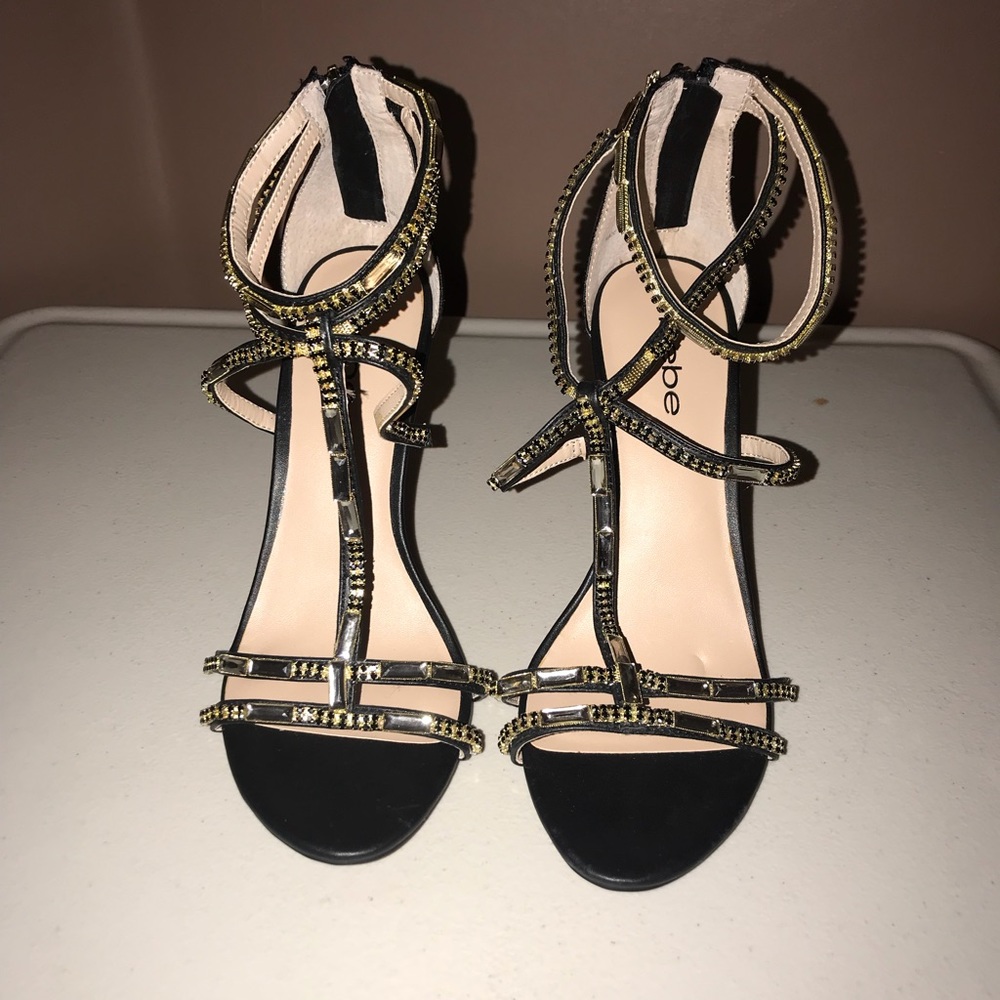 Bebe T-Strap Heels